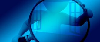 window, hand, magnifying glass