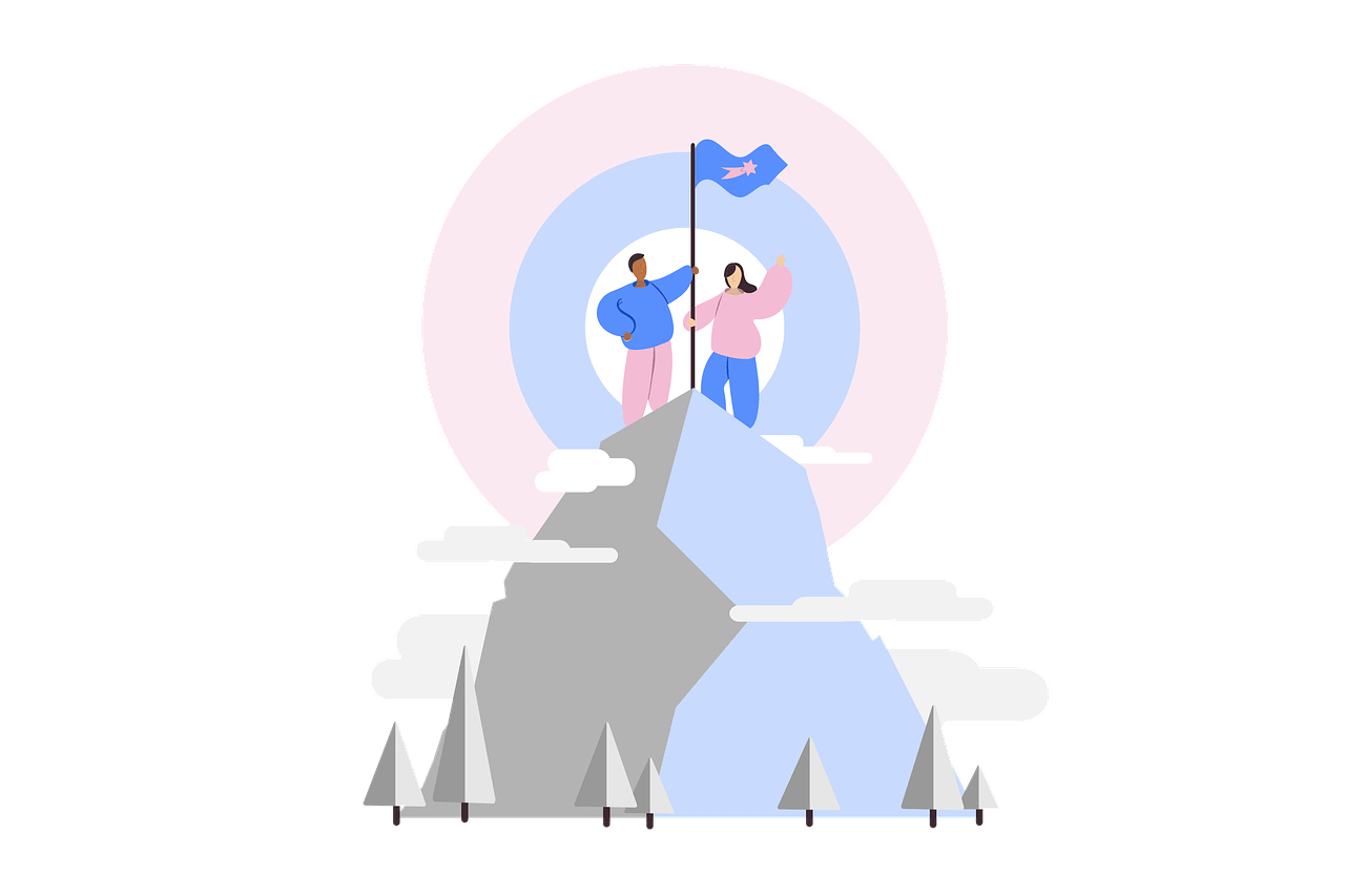 achievement, success, mountain