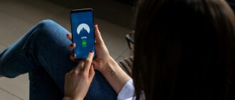 woman using smartphone