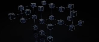 a black and white photo of cubes on a black background