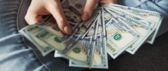 fan of 100 U.S. dollar banknotes