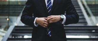 person standing near the stairs