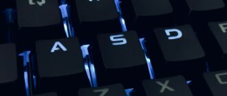 black and white computer keyboard